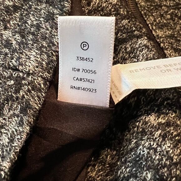 NWT! Loft wool blend zip up coat. Size large - Picture 6 of 15